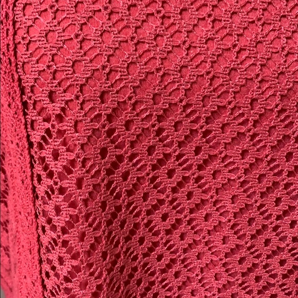 Lucky Brand Lacy Overlay Waffle Knit - Picture 2 of 8